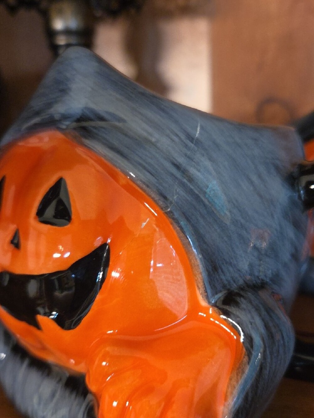 Halloween Pumpkin Ceramic Mug Set Of 3 - Picture 2 of 4